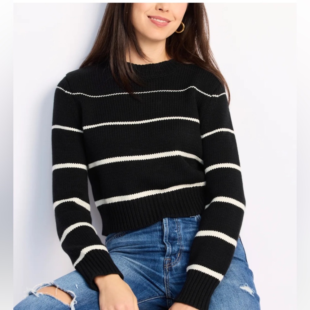 Z Supply Milan Black and White Sweater size medium